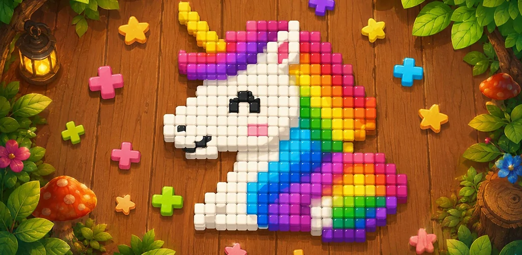 Lumi Cube Rail Mosaic — magical forest mosaic world