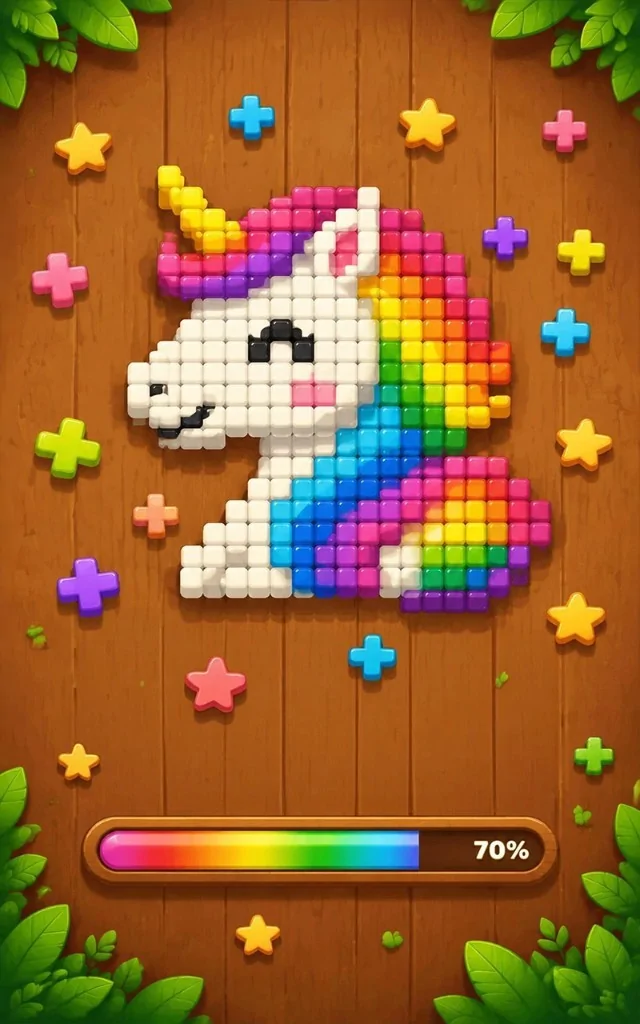 Unicorn mosaic progress